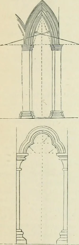 An illustration from Gothic architecture in England and France, 1911, leaf 371
