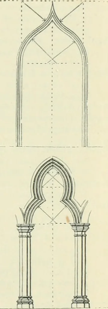 An illustration from Gothic architecture in England and France, 1911, leaf 371