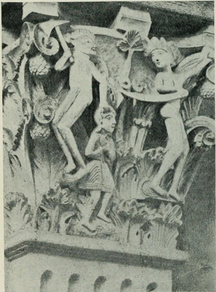 An illustration from Gothic architecture in England and France, 1911, leaf 40