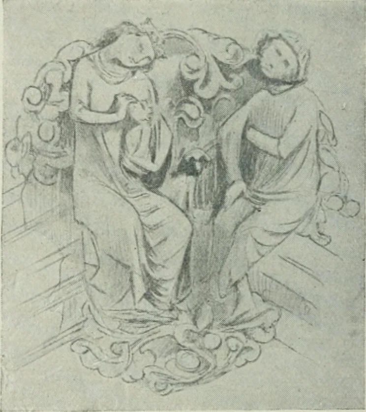 An illustration from Gothic architecture in England and France, 1911, leaf 6