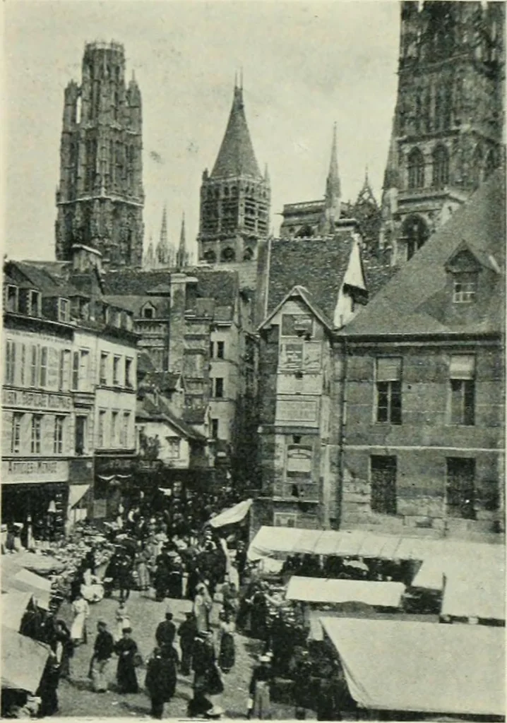 An illustration from Gothic architecture in England and France, 1911, leaf 65