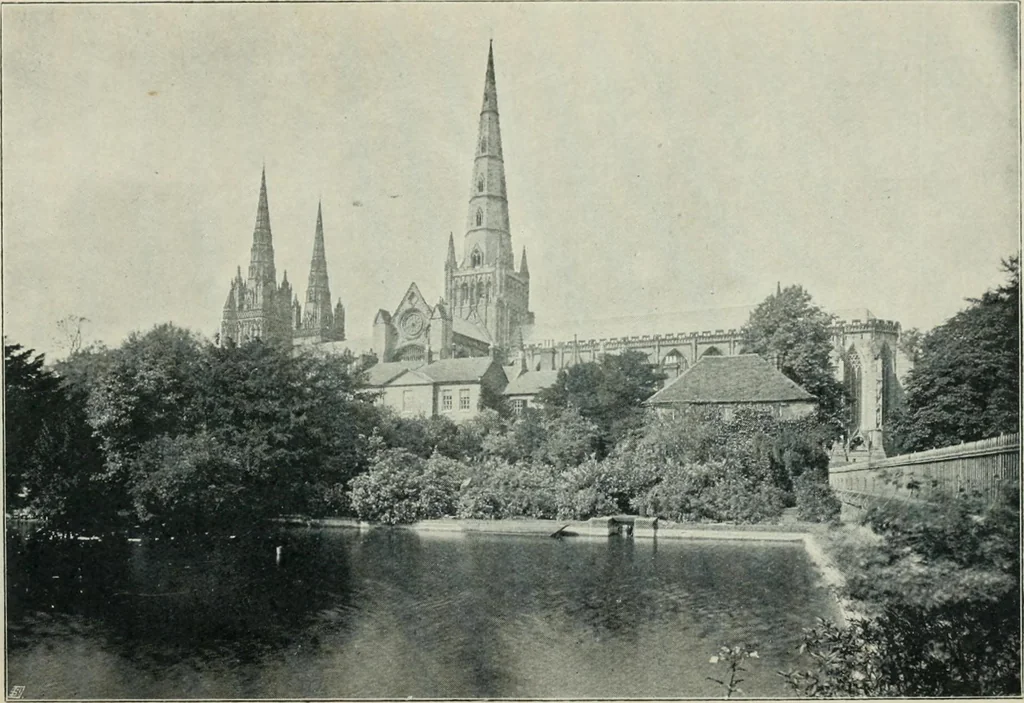 An illustration from Gothic architecture in England and France, 1911, leaf 76