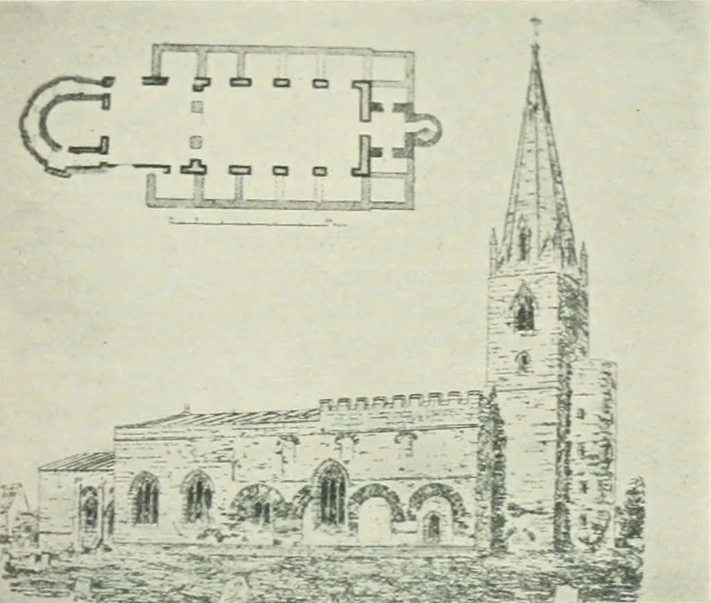 An illustration from Gothic architecture in England and France, 1911, leaf 83
