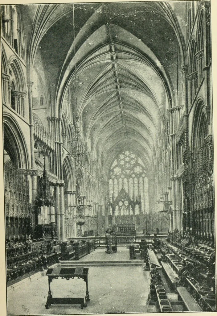 An illustration from Gothic architecture in England and France, 1911, leaf 85
