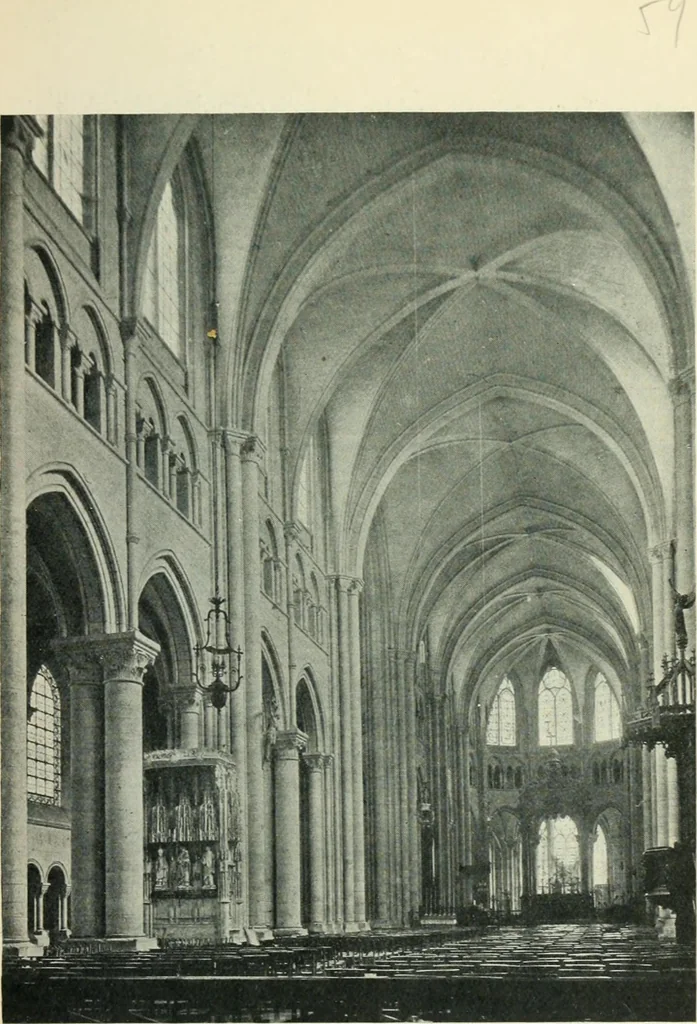 An illustration from Gothic architecture in England and France, 1911, leaf 97