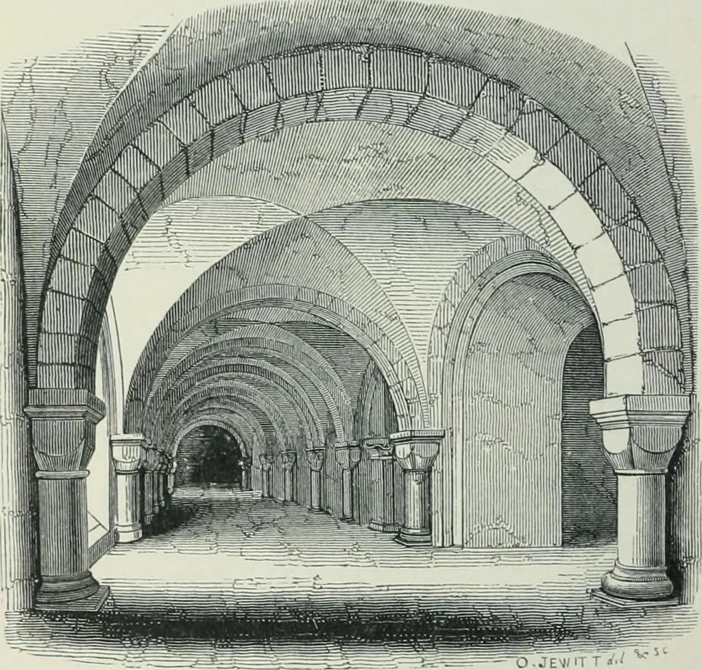 An illustration from Gothic architecture in England and France, 1911, leaf 98