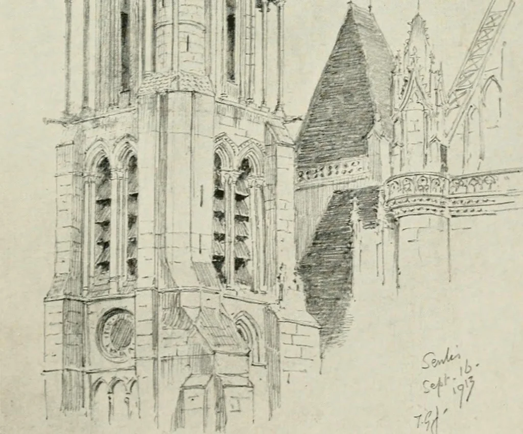 An illustration from Gothic architecture in France, England, and Italy, 1915, leaf 102