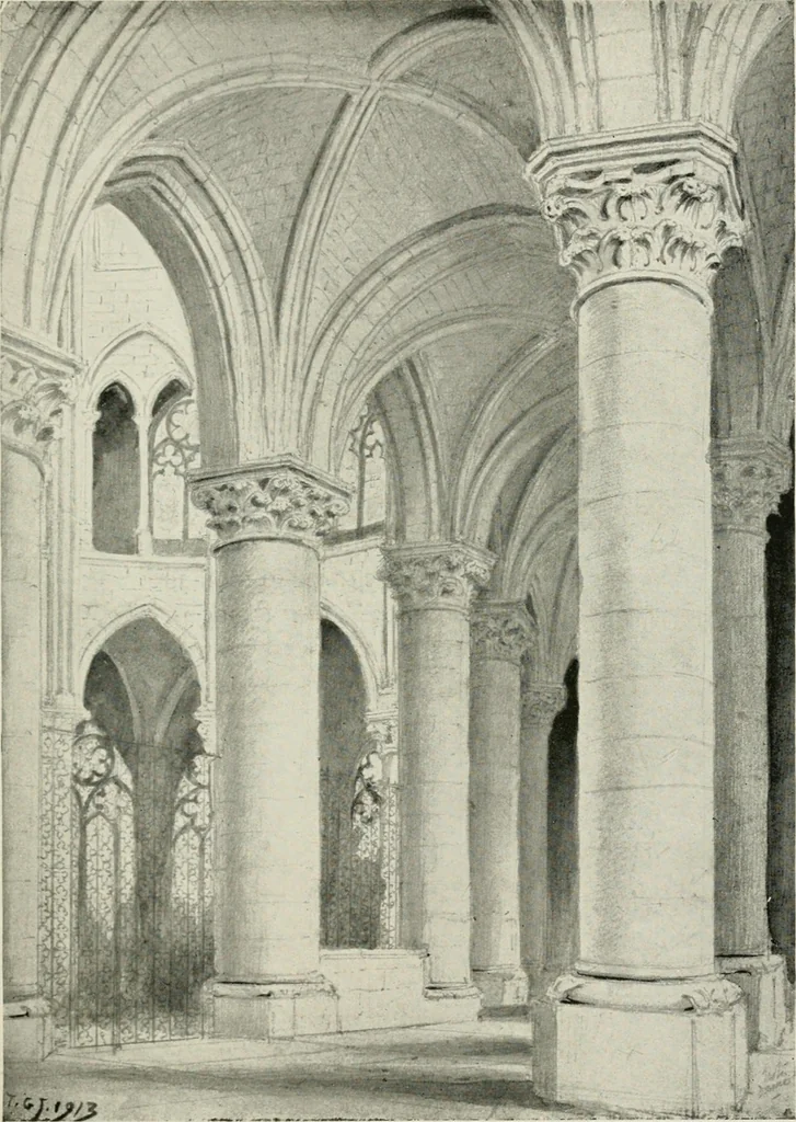 An illustration from Gothic architecture in France, England, and Italy, 1915, leaf 136