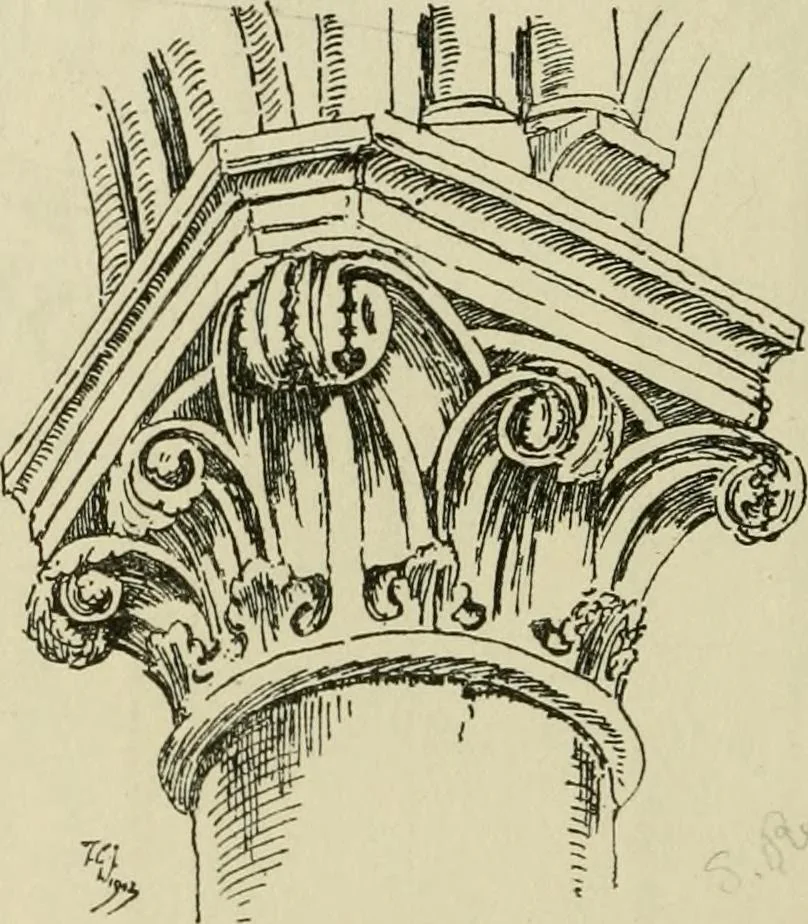 An illustration from Gothic architecture in France, England, and Italy, 1915, leaf 157