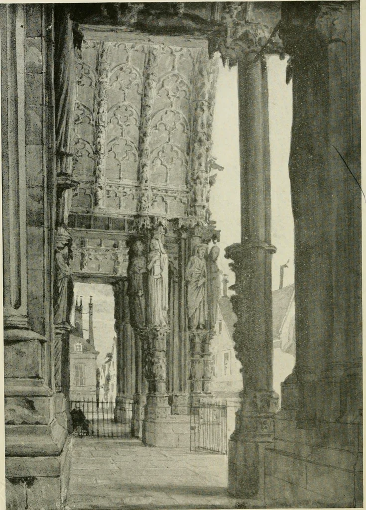 An illustration from Gothic architecture in France, England, and Italy, 1915, leaf 167