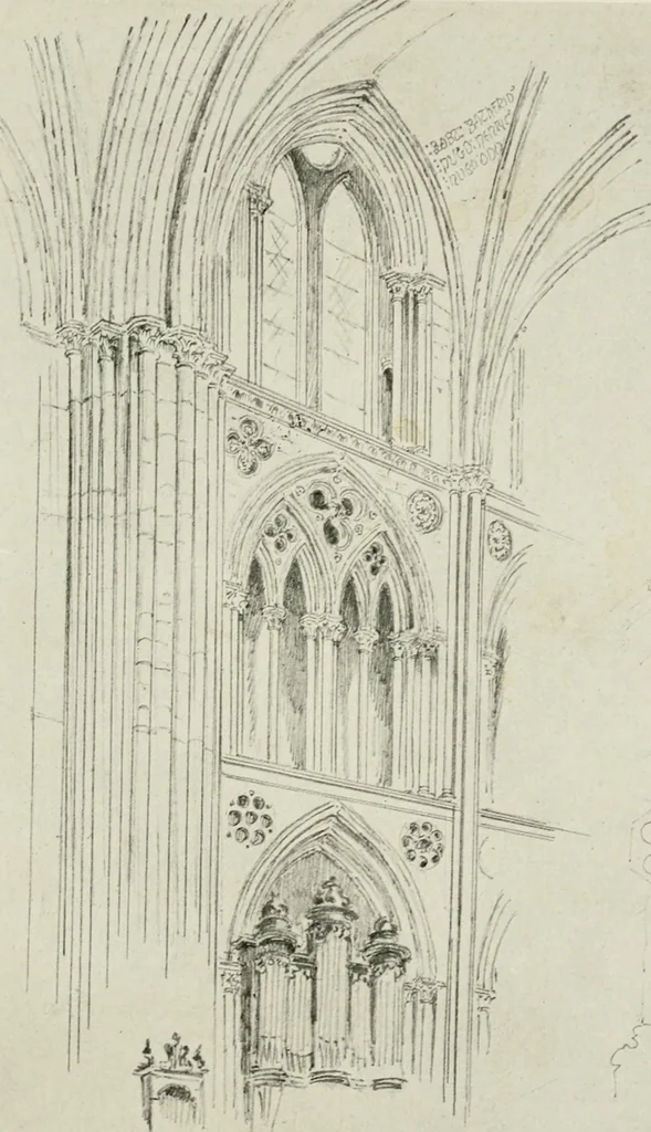 An illustration from Gothic architecture in France, England, and Italy, 1915, leaf 240
