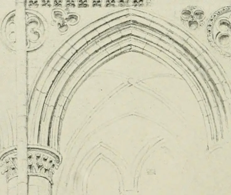 An illustration from Gothic architecture in France, England, and Italy, 1915, leaf 253