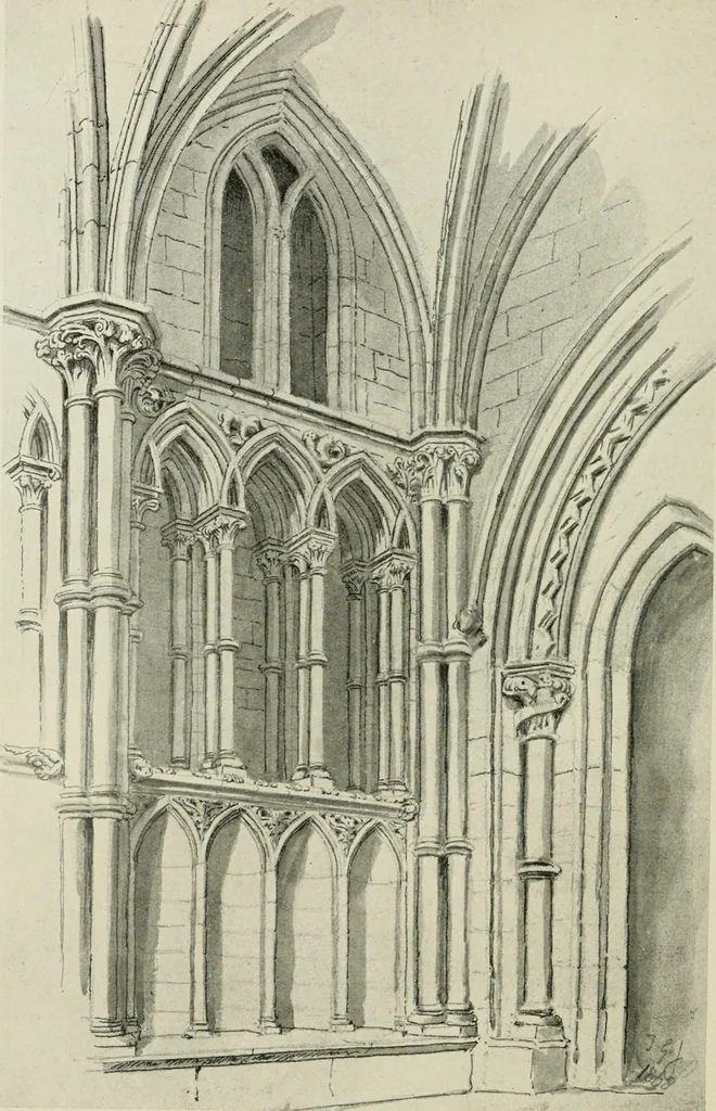 An illustration from Gothic architecture in France, England, and Italy, 1915, leaf 337