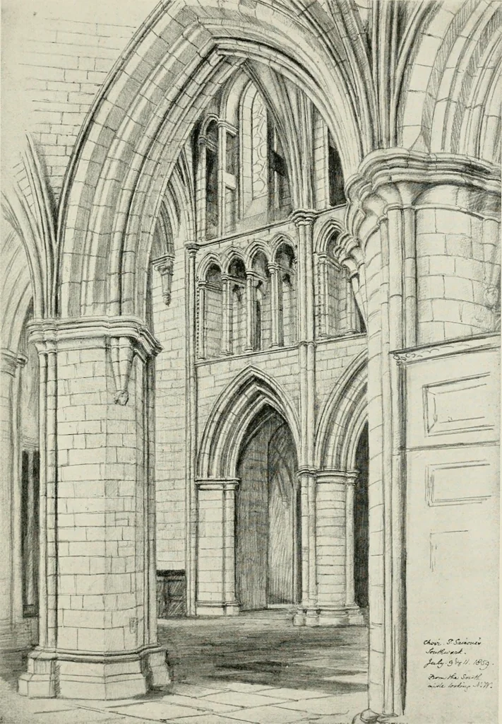 An illustration from Gothic architecture in France, England, and Italy, 1915, leaf 394