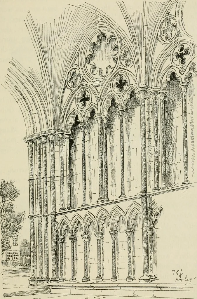 An illustration from Gothic architecture in France, England, and Italy, 1915, leaf 410