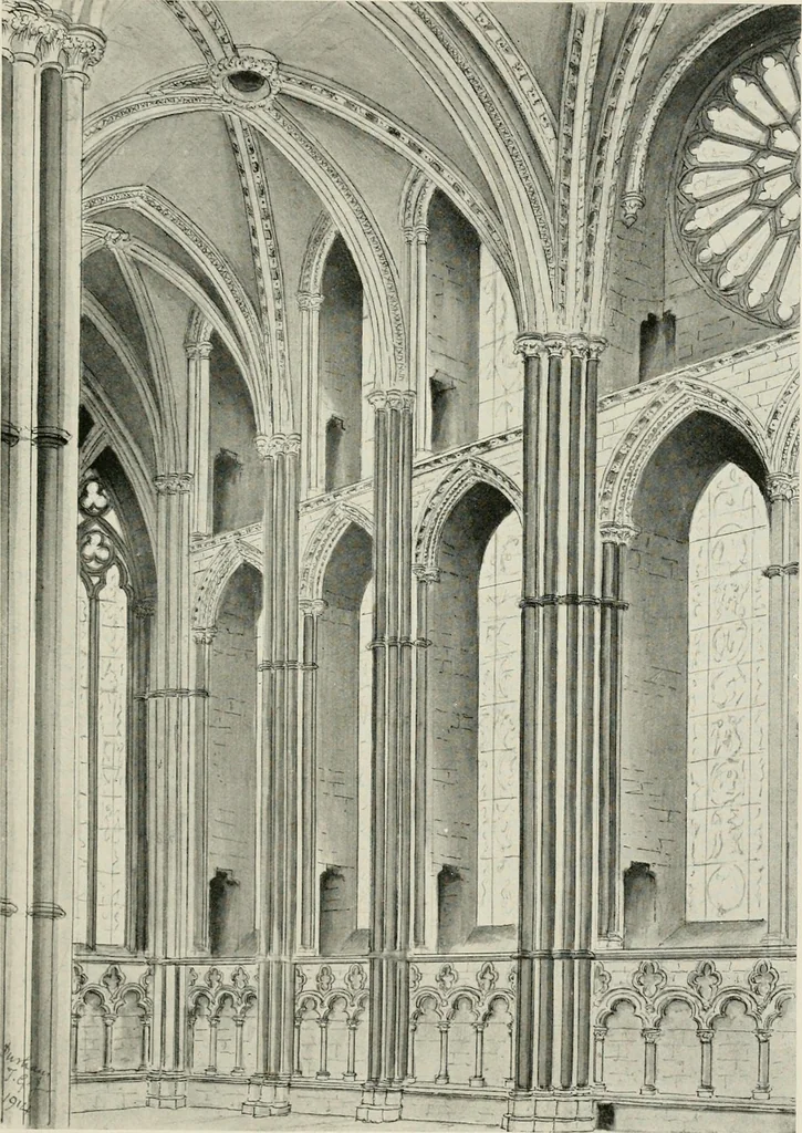 An illustration from Gothic architecture in France, England, and Italy, 1915, leaf 422