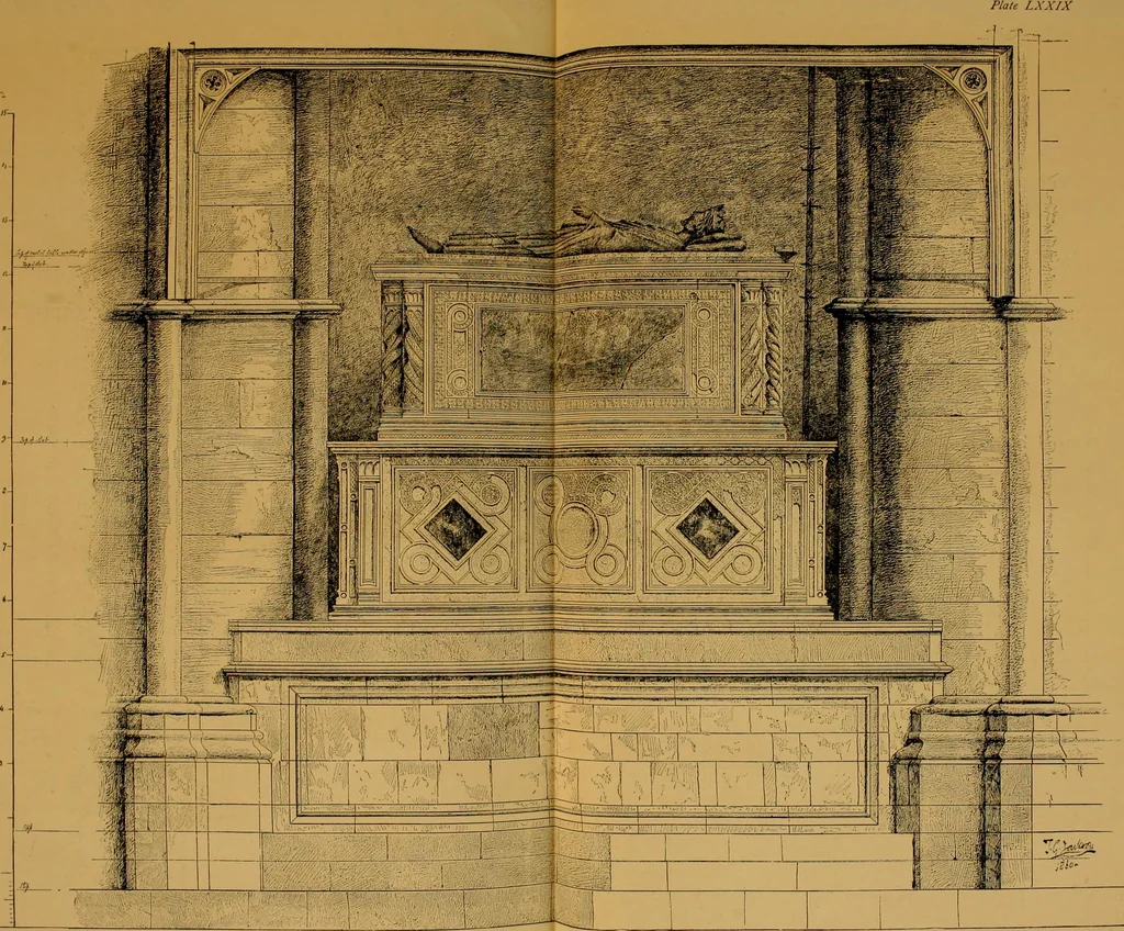 An illustration from Gothic architecture in France, England, and Italy, 1915, leaf 466