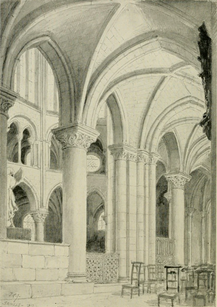 An illustration from Gothic architecture in France, England, and Italy, 1915, leaf 99