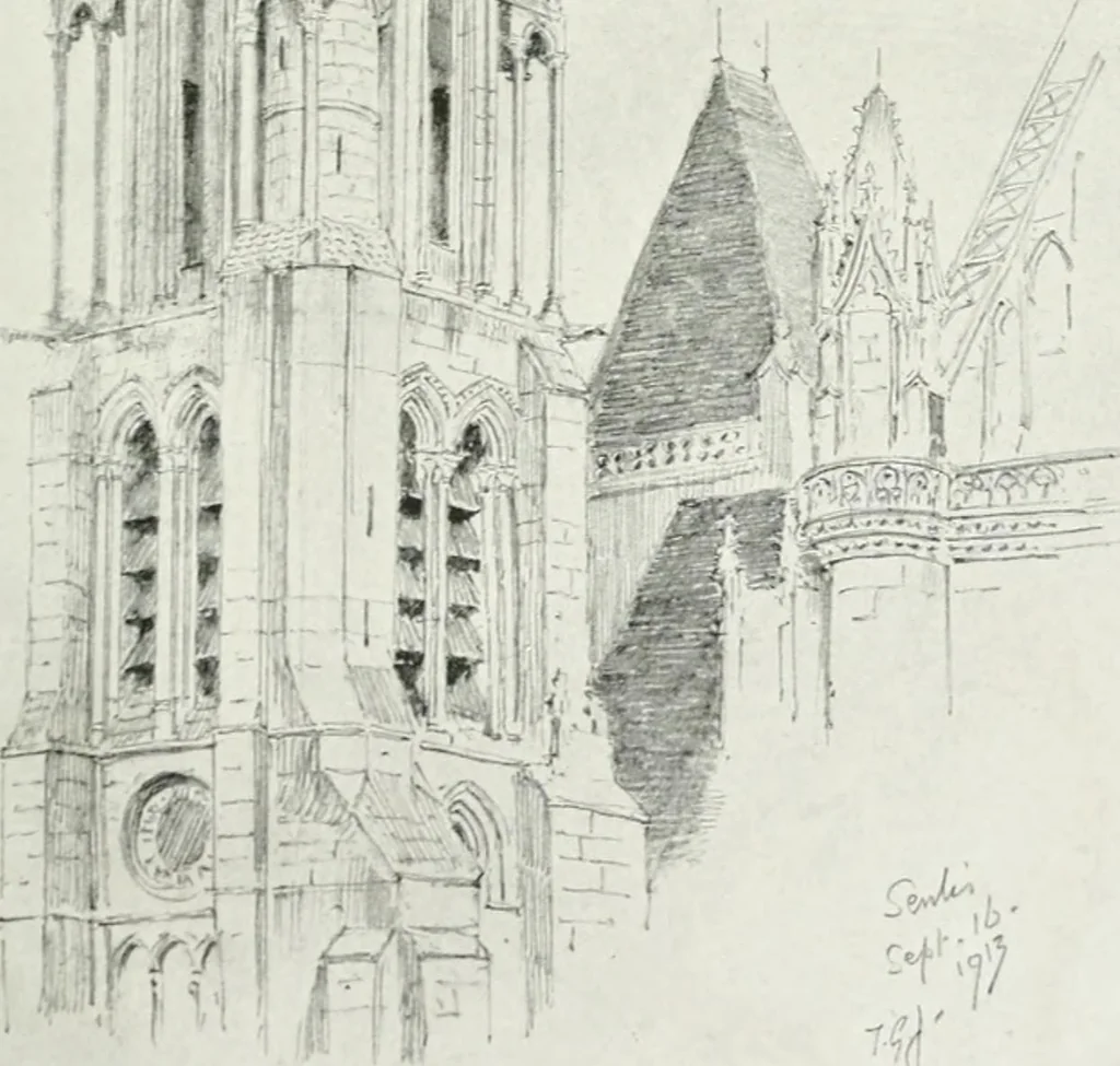 An illustration from Gothic architecture in France, England, and Italy, 1915, leaf 101