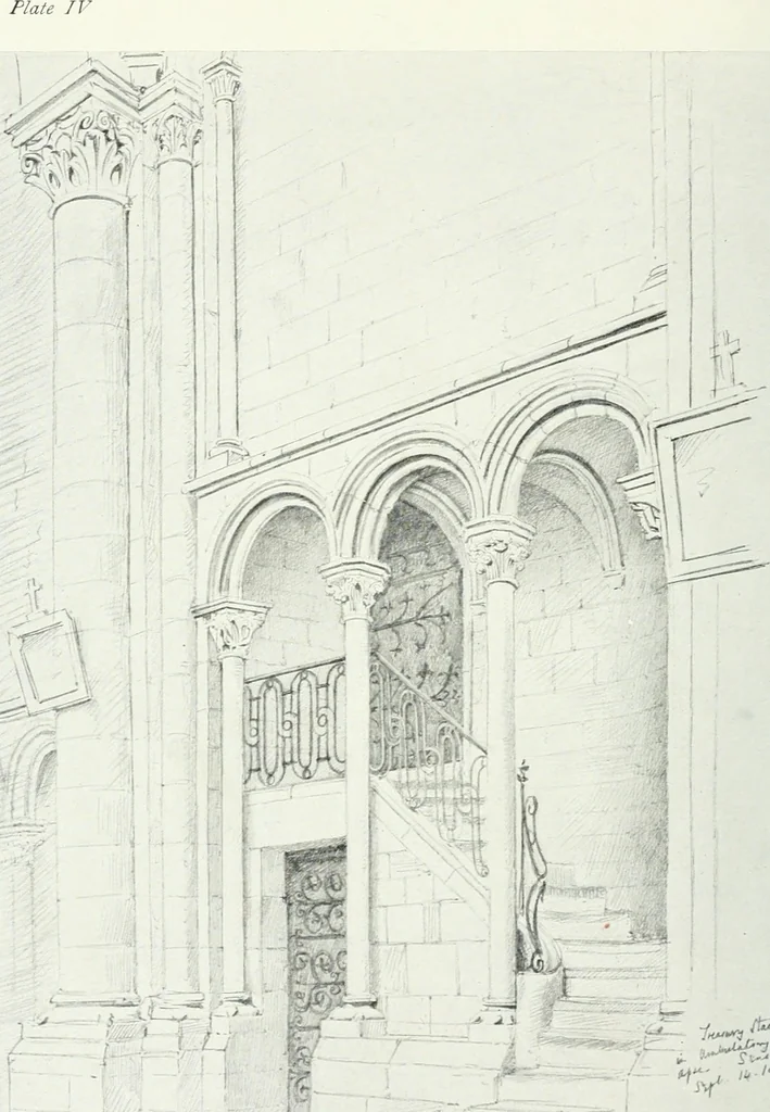 An illustration from Gothic architecture in France, England, and Italy, 1915, leaf 104