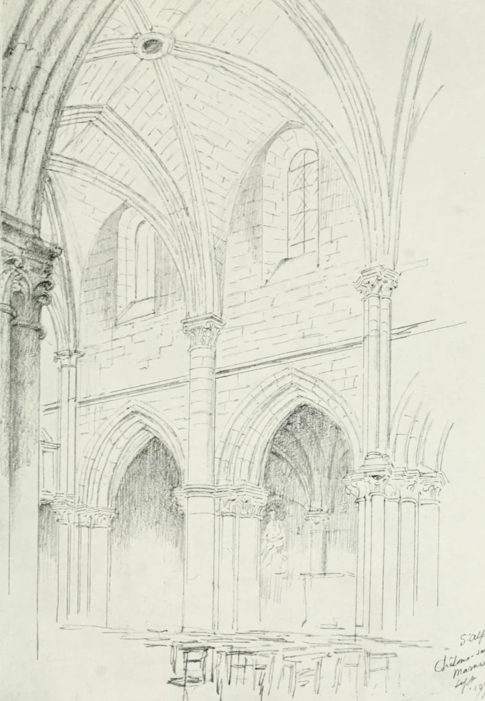 An illustration from Gothic architecture in France, England, and Italy, 1915, leaf 111