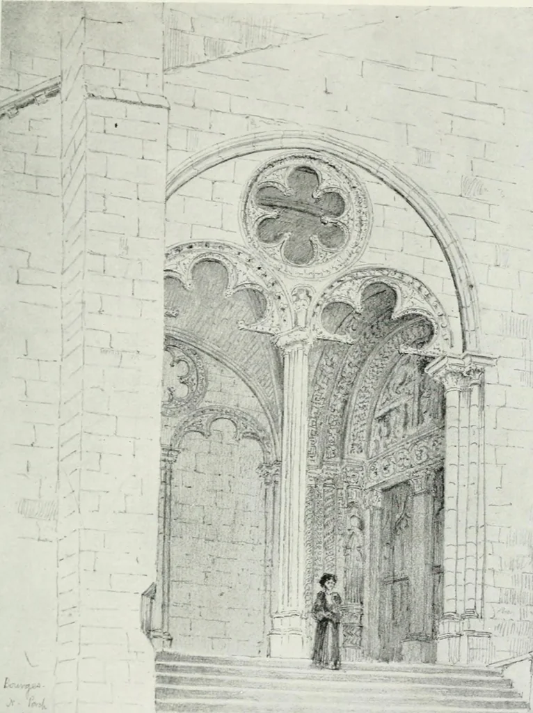 An illustration from Gothic architecture in France, England, and Italy, 1915, leaf 157