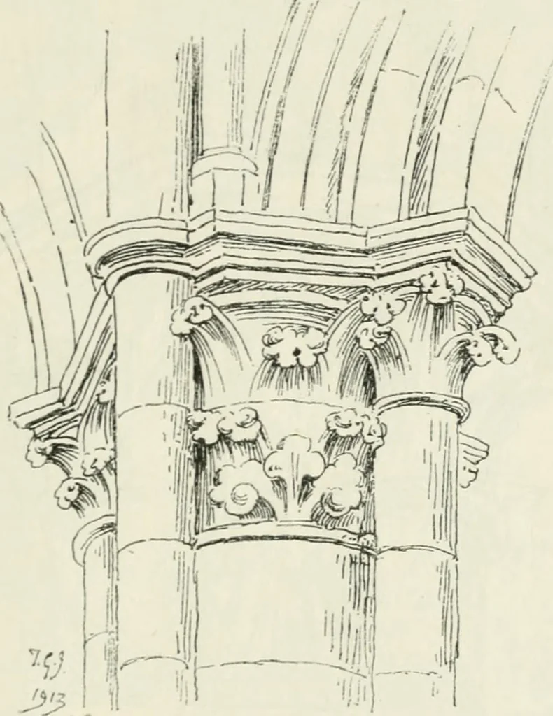An illustration from Gothic architecture in France, England, and Italy, 1915, leaf 185