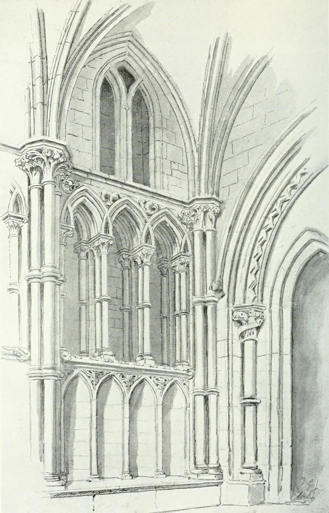 An illustration from Gothic architecture in France, England, and Italy, 1915, leaf 316