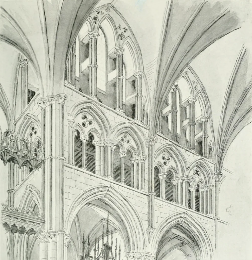 An illustration from Gothic architecture in France, England, and Italy, 1915, leaf 341