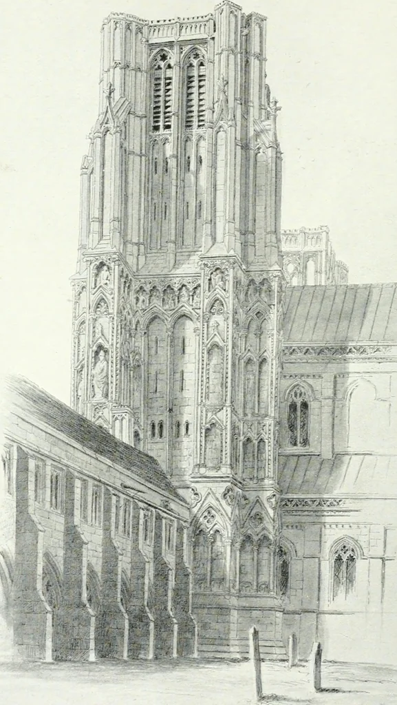 An illustration from Gothic architecture in France, England, and Italy, 1915, leaf 394