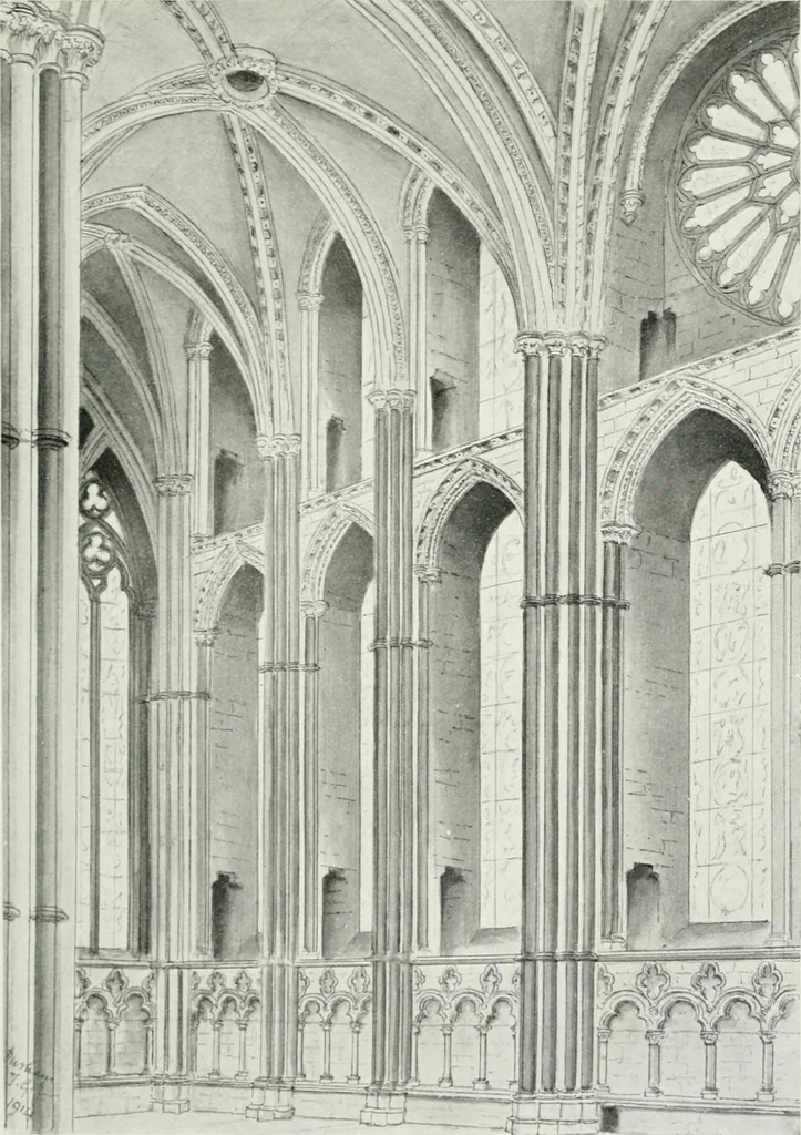 An illustration from Gothic architecture in France, England, and Italy, 1915, leaf 401