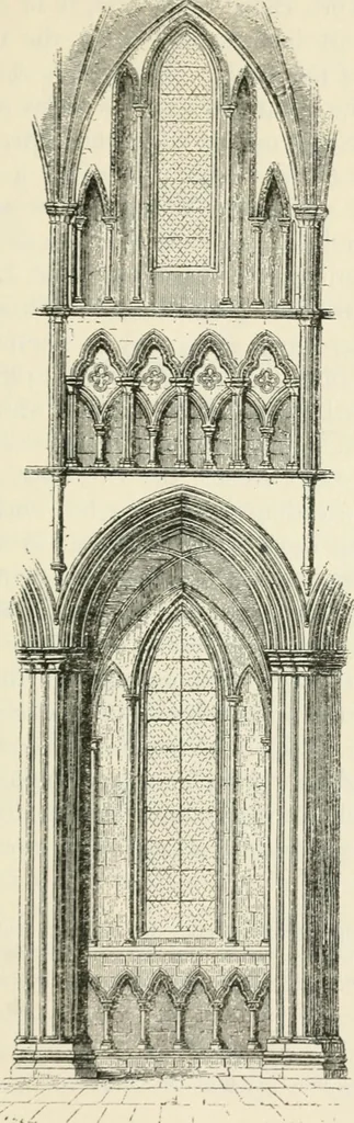 An illustration from Gothic architecture in France, England, and Italy, 1915, leaf 405