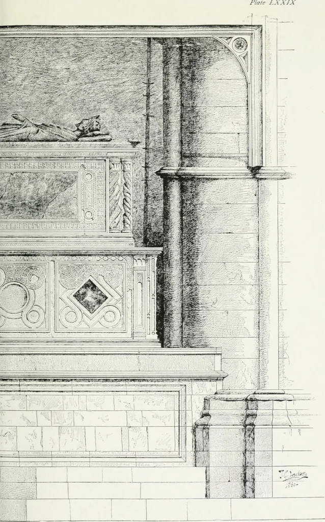 An illustration from Gothic architecture in France, England, and Italy, 1915, leaf 449