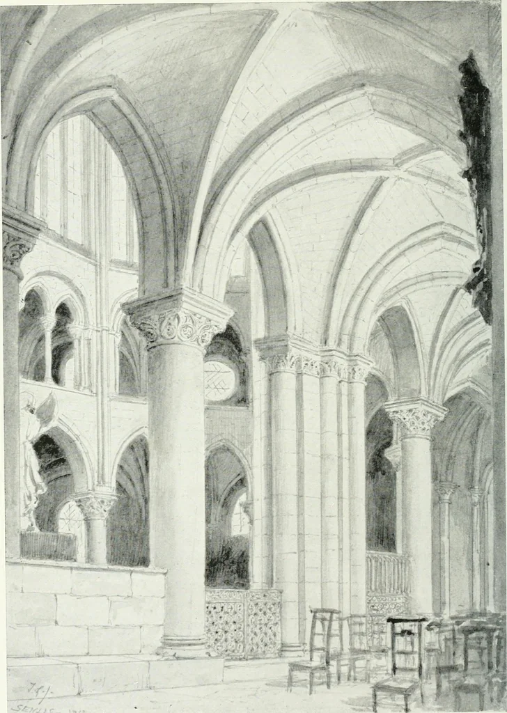 An illustration from Gothic architecture in France, England, and Italy, 1915, leaf 98