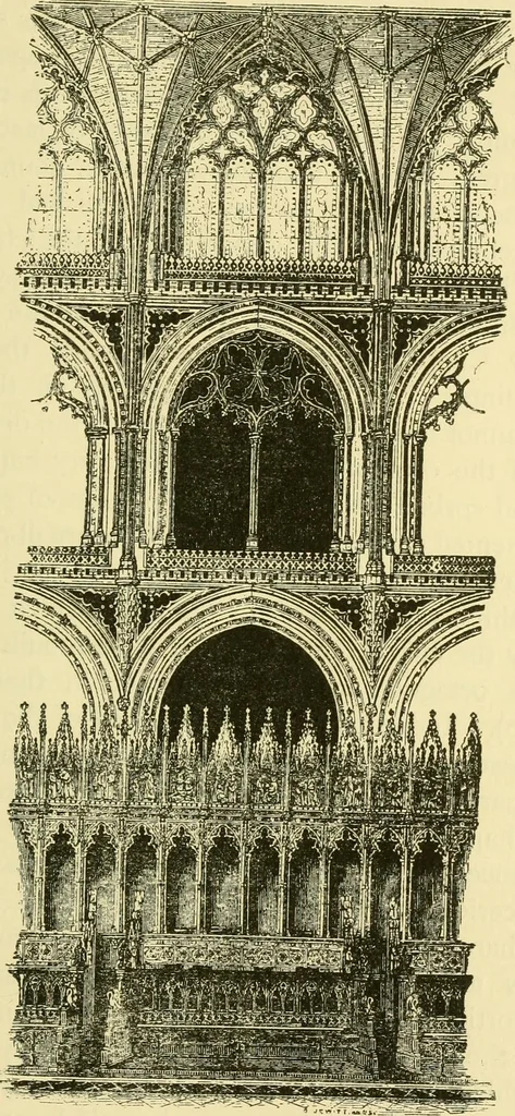 An illustration from Gothic architecture in France, England, and Italy, 1915, leaf 111