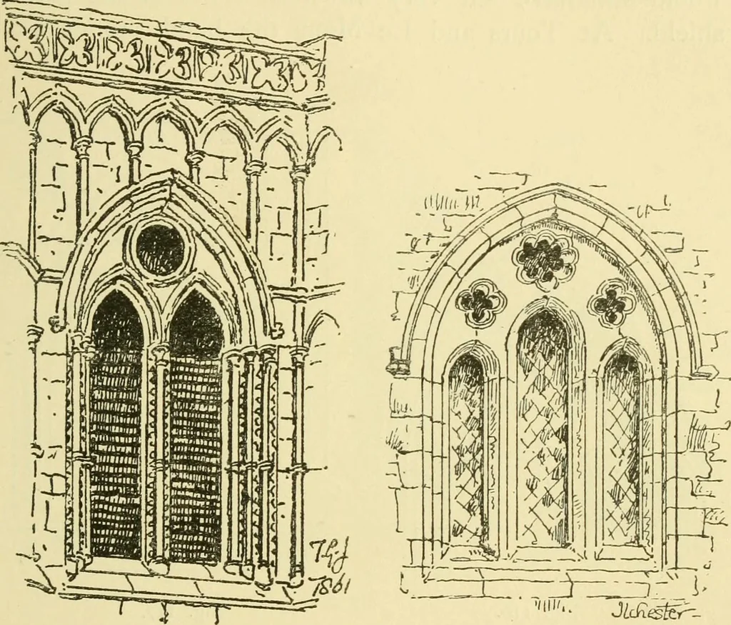 An illustration from Gothic architecture in France, England, and Italy, 1915, leaf 23