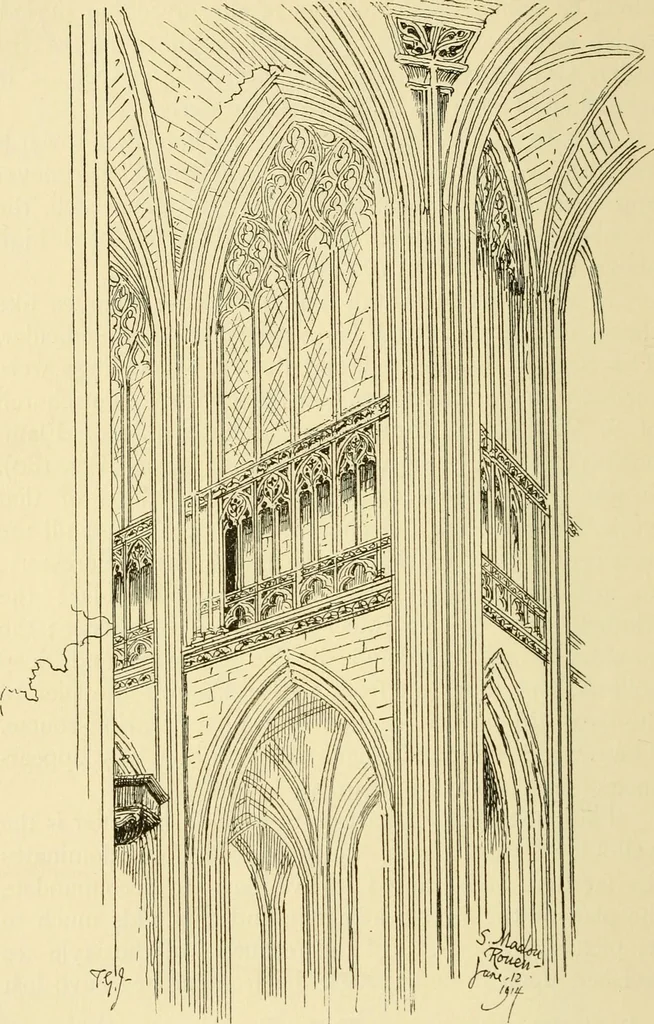 An illustration from Gothic architecture in France, England, and Italy, 1915, leaf 244