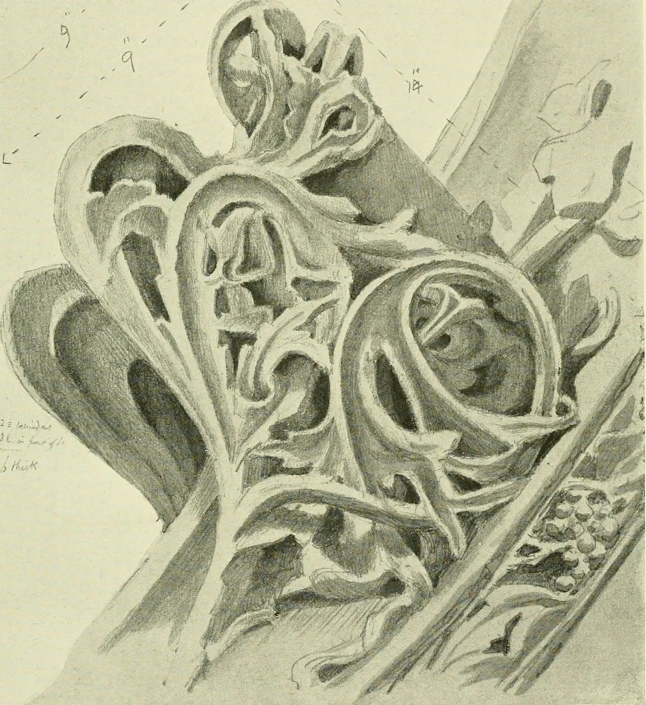 An illustration from Gothic architecture in France, England, and Italy, 1915, leaf 259