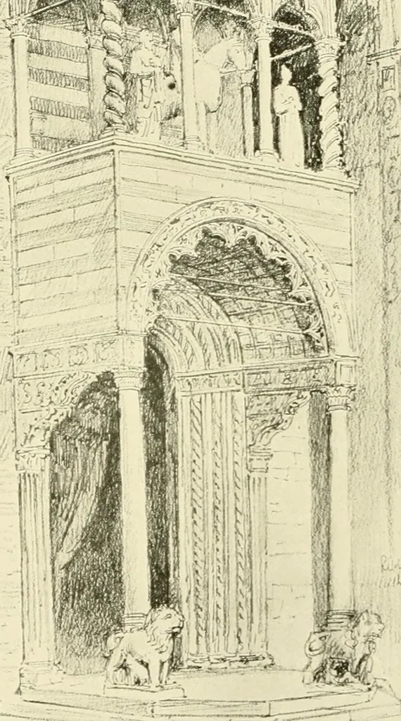 An illustration from Gothic architecture in France, England, and Italy, 1915, leaf 324