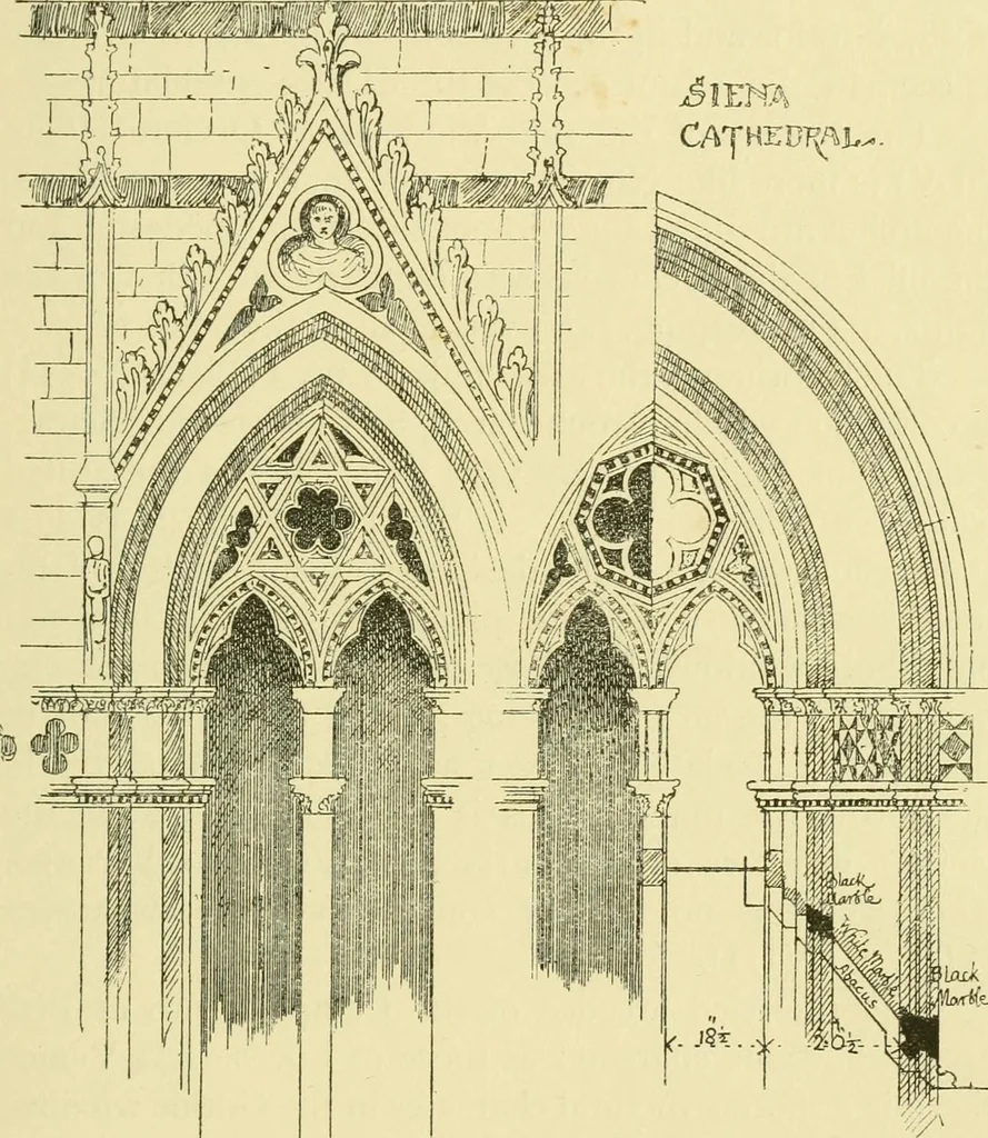 An illustration from Gothic architecture in France, England, and Italy, 1915, leaf 365