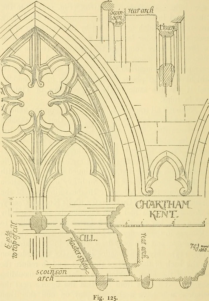 An illustration from Gothic architecture in France, England, and Italy, 1915, leaf 38