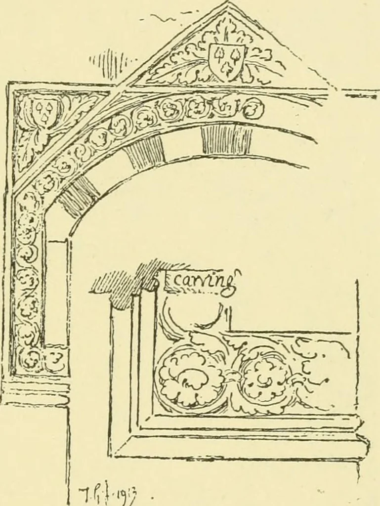An illustration from Gothic architecture in France, England, and Italy, 1915, leaf 517