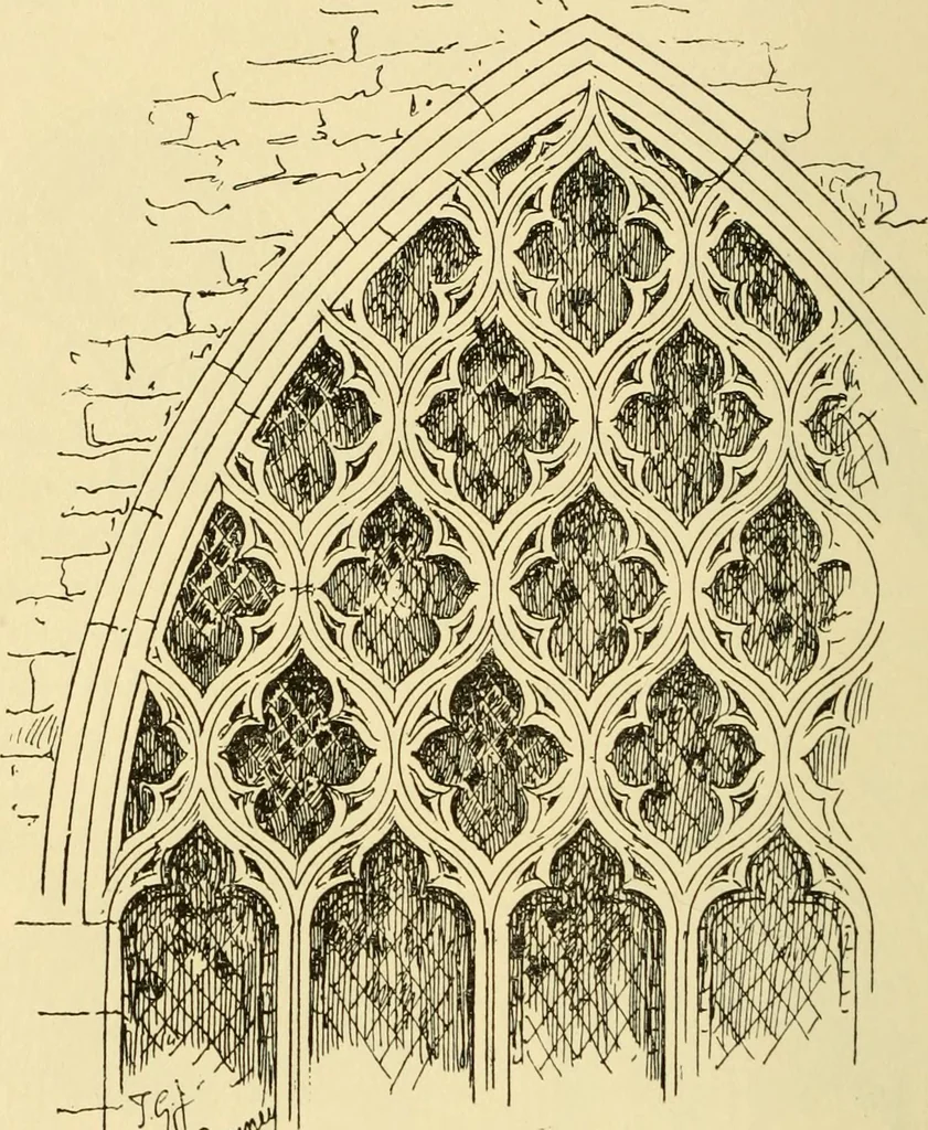 An illustration from Gothic architecture in France, England, and Italy, 1915, leaf 92