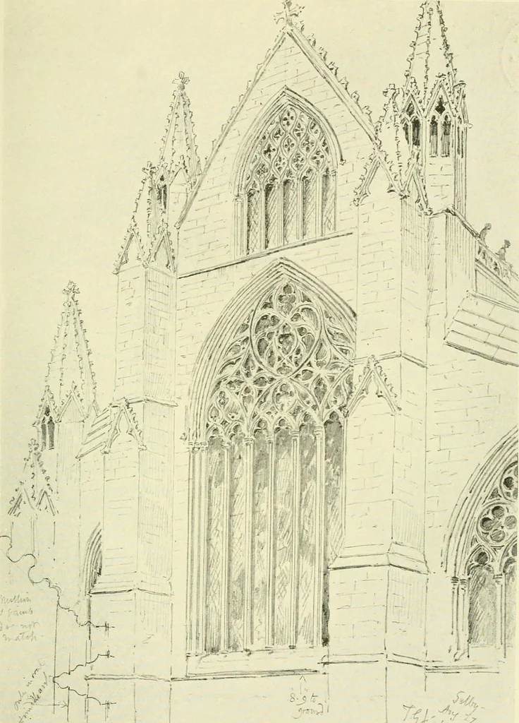 An illustration from Gothic architecture in France, England, and Italy, 1915, leaf 97