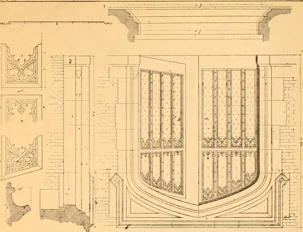 An illustration from Gothic architecture selected from various ancient edifices in England,, 1920, leaf 10