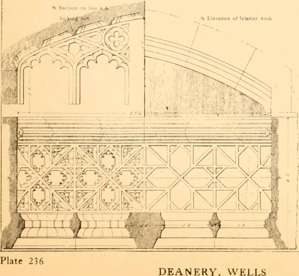 An illustration from Gothic architecture selected from various ancient edifices in England,, 1920, leaf 102