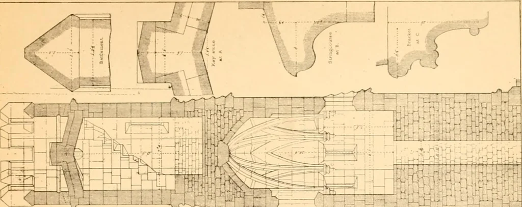 An illustration from Gothic architecture selected from various ancient edifices in England,, 1920, leaf 104