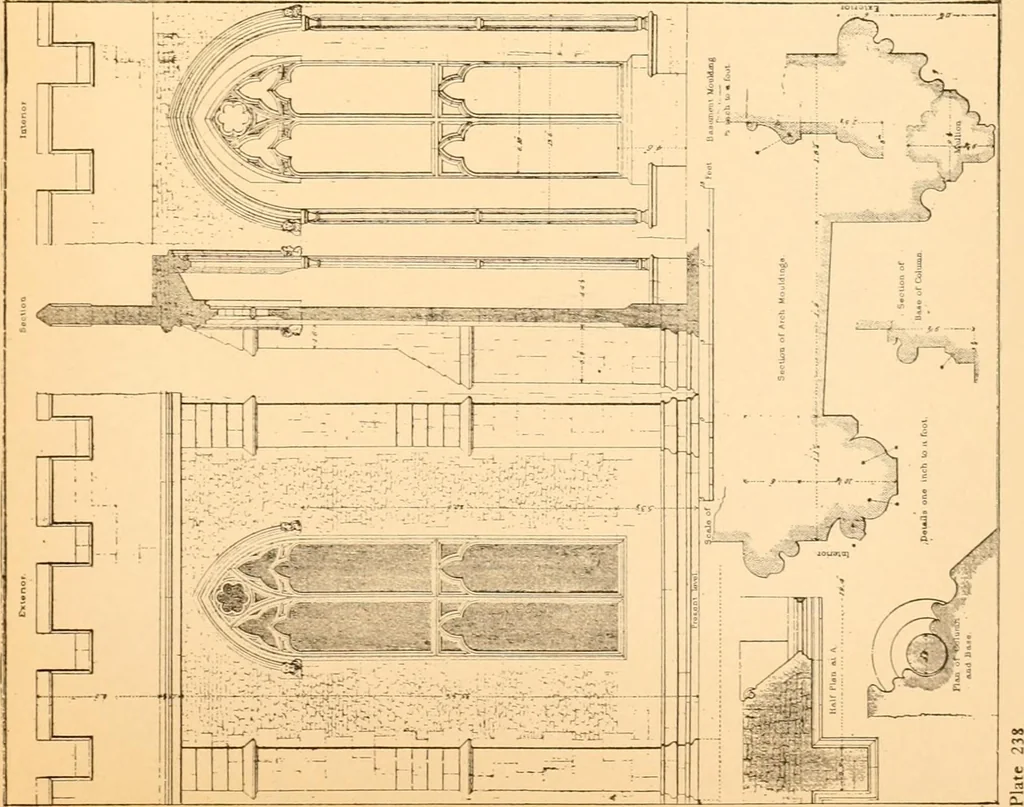 An illustration from Gothic architecture selected from various ancient edifices in England,, 1920, leaf 104
