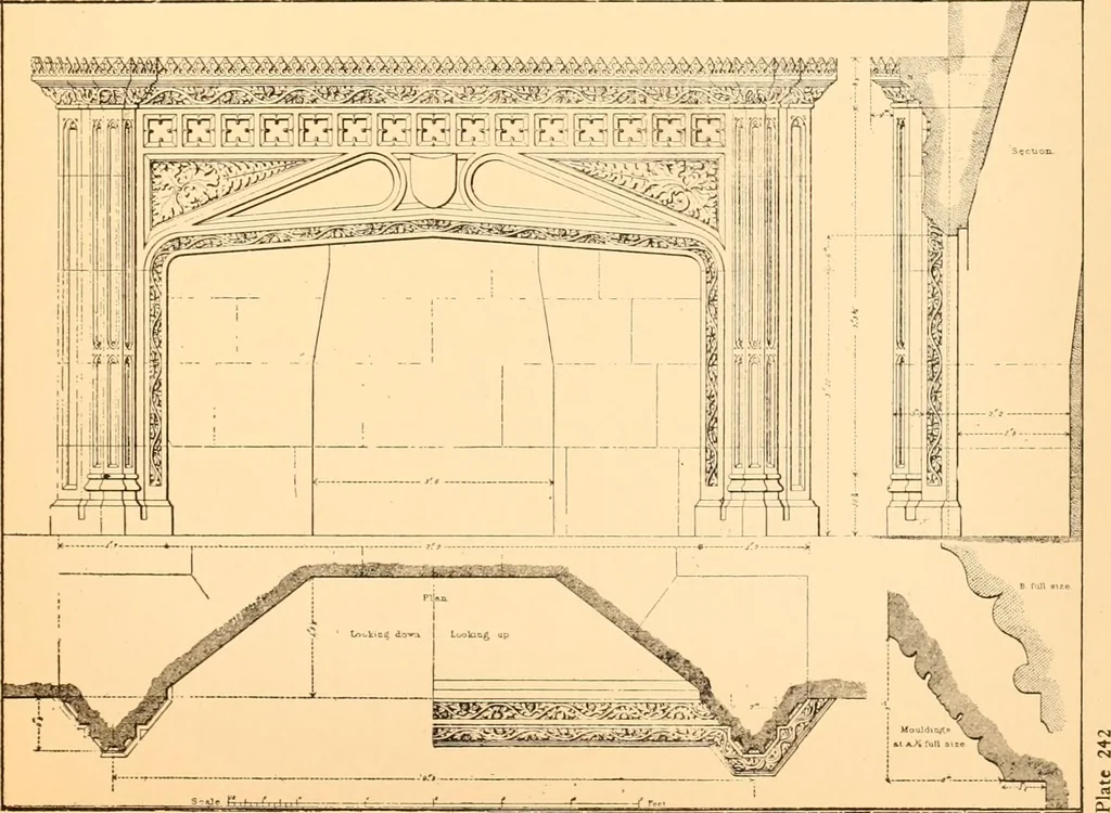 An illustration from Gothic architecture selected from various ancient edifices in England,, 1920, leaf 108