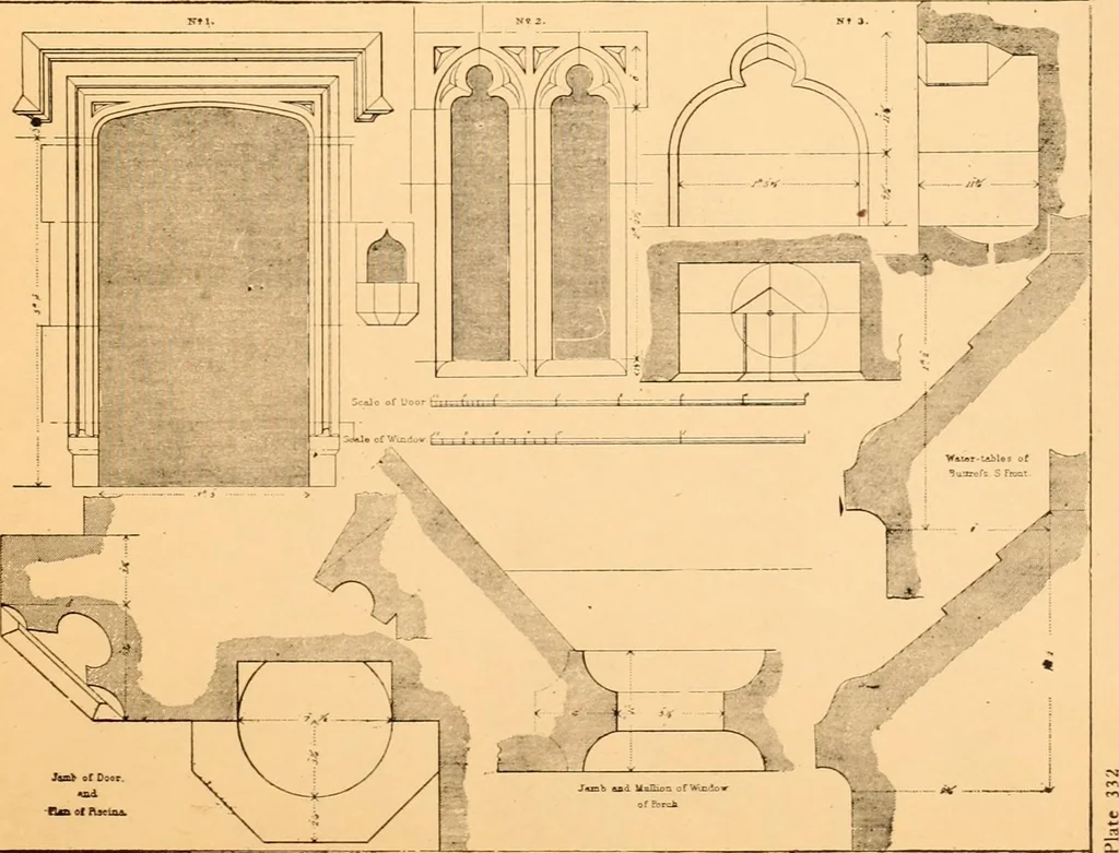 An illustration from Gothic architecture selected from various ancient edifices in England,, 1920, leaf 12